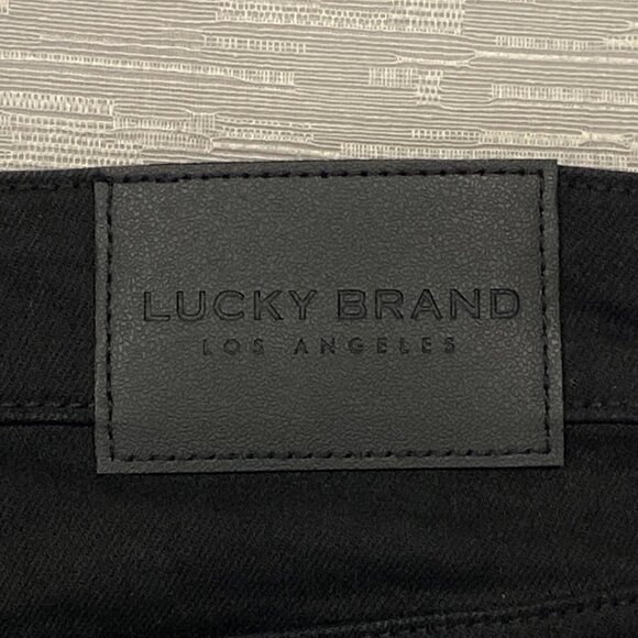 Lucky Brand 410 Jeans Mens 38 x 30 Black Denim Pants Straight Leg - Picture 6 of 14